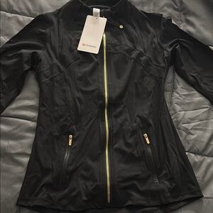 Lululemon black define jacket gold zipper